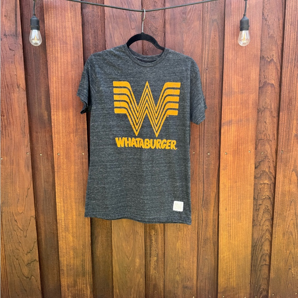 NWT The Original Retro Brand Whataburger Logo Grey Small Tshirt